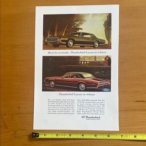Vintage Ford Thunderbird Advertisement